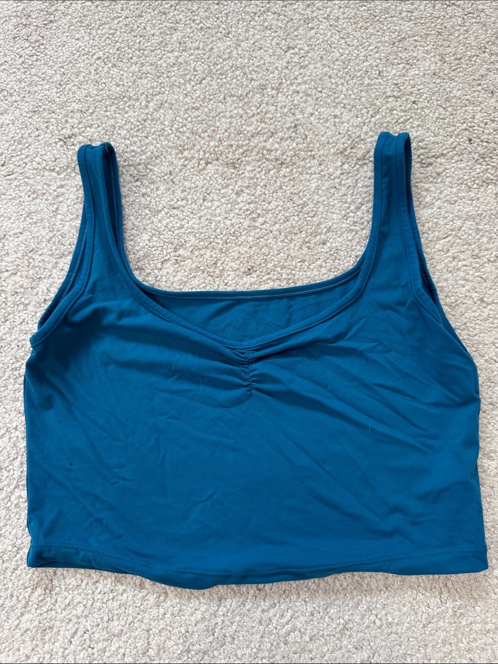 Alphalete Lightweight Cropped Tank Top Blue SzM